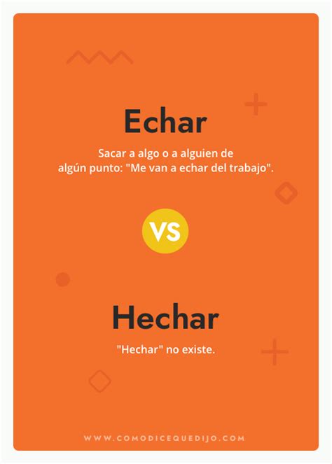 hechando|Cómo se escribe echar o hechar